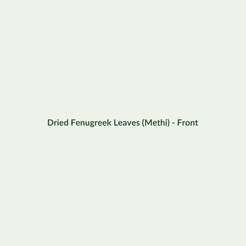 Dried Fenugreek Leaves (Methi) - Dried Vegetables - Dry Box