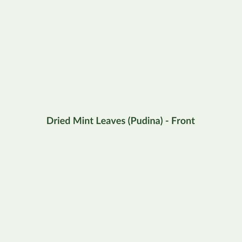 Dried Mint Leaves (Pudina) - Dried Herbs - Dry Box
